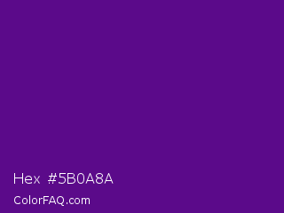 Hex #5b0a8a Color Image