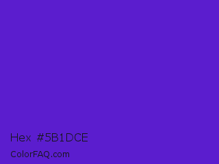 Hex #5b1dce Color Image