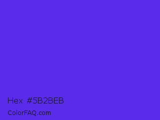 Hex #5b2beb Color Image
