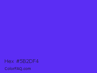 Hex #5b2df4 Color Image