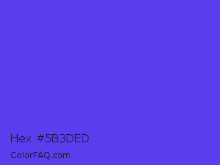 Hex #5b3ded Color Image