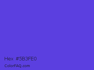 Hex #5b3fe0 Color Image