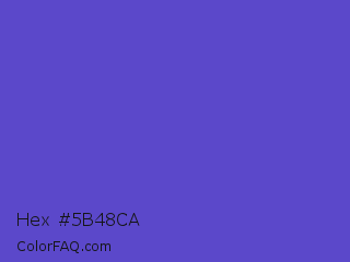 Hex #5b48ca Color Image
