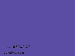 Hex #5b4da3 Color Image