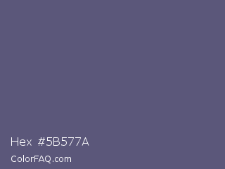 Hex #5b577a Color Image