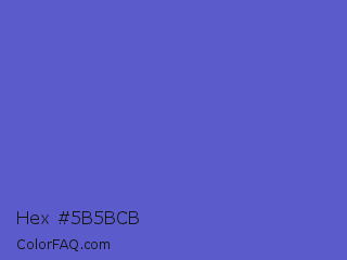 Hex #5b5bcb Color Image