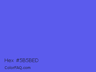 Hex #5b5bed Color Image