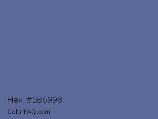 Hex #5b6998 Color Image