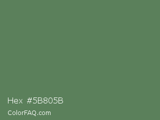 Hex #5b805b Color Image