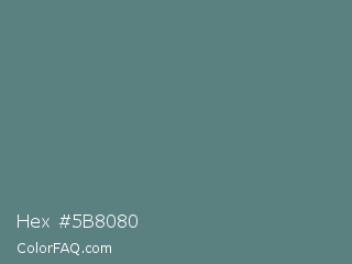 Hex #5b8080 Color Image