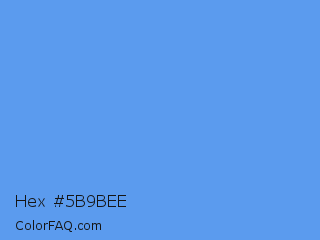 Hex #5b9bee Color Image