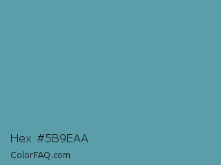Hex #5b9eaa Color Image