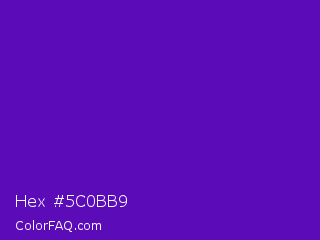 Hex #5c0bb9 Color Image