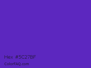 Hex #5c27bf Color Image