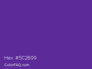 Hex #5c2b99 Color Image