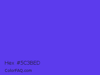 Hex #5c3bed Color Image