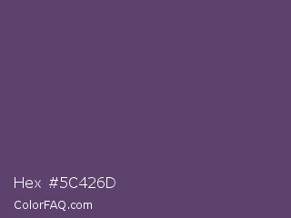 Hex #5c426d Color Image