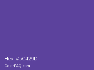 Hex #5c429d Color Image