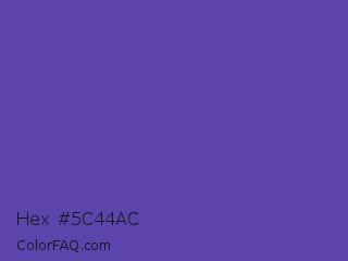 Hex #5c44ac Color Image
