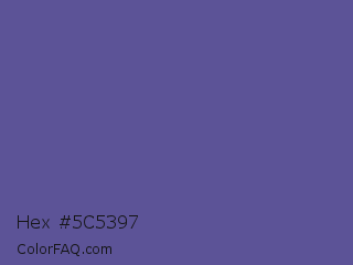Hex #5c5397 Color Image