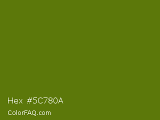 Hex #5c780a Color Image