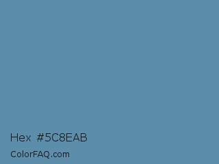 Hex #5c8eab Color Image