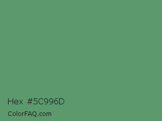 Hex #5c996d Color Image