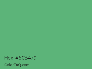 Hex #5cb479 Color Image