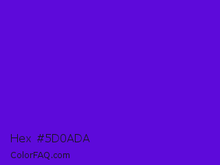 Hex #5d0ada Color Image
