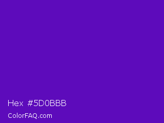 Hex #5d0bbb Color Image