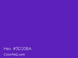 Hex #5d20ba Color Image