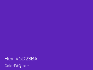 Hex #5d23ba Color Image