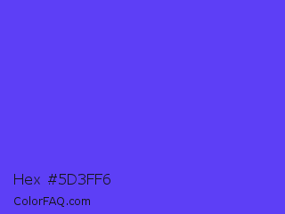 Hex #5d3ff6 Color Image