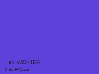 Hex #5d41da Color Image