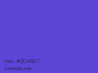 Hex #5d44d7 Color Image