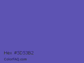 Hex #5d53b2 Color Image