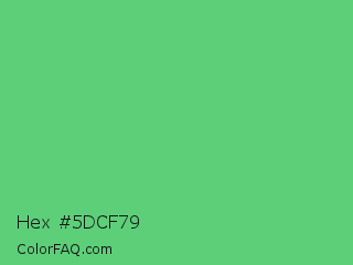 Hex #5dcf79 Color Image