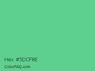 Hex #5dcf8e Color Image