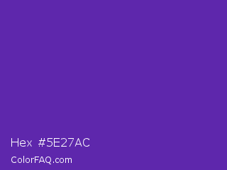 Hex #5e27ac Color Image