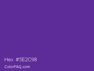 Hex #5e2c98 Color Image