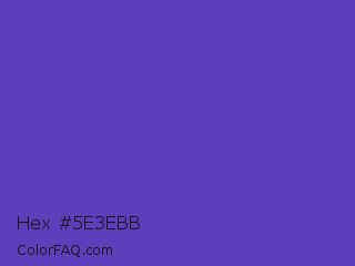 Hex #5e3ebb Color Image