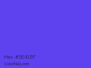 Hex #5e41ef Color Image