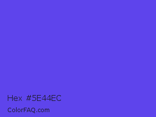 Hex #5e44ec Color Image