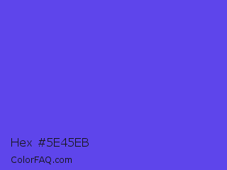 Hex #5e45eb Color Image
