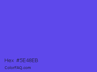 Hex #5e48eb Color Image