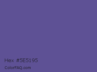 Hex #5e5195 Color Image