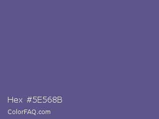 Hex #5e568b Color Image