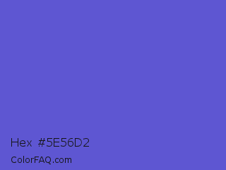 Hex #5e56d2 Color Image