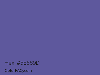 Hex #5e589d Color Image