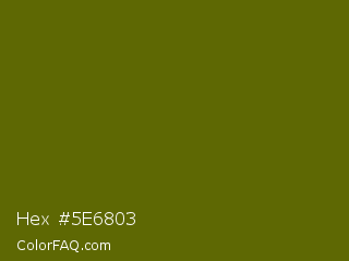 Hex #5e6803 Color Image